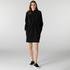 Lacoste Kadın Loose Fit Uzun Kollu Kapüşonlu Siyah Elbise01S