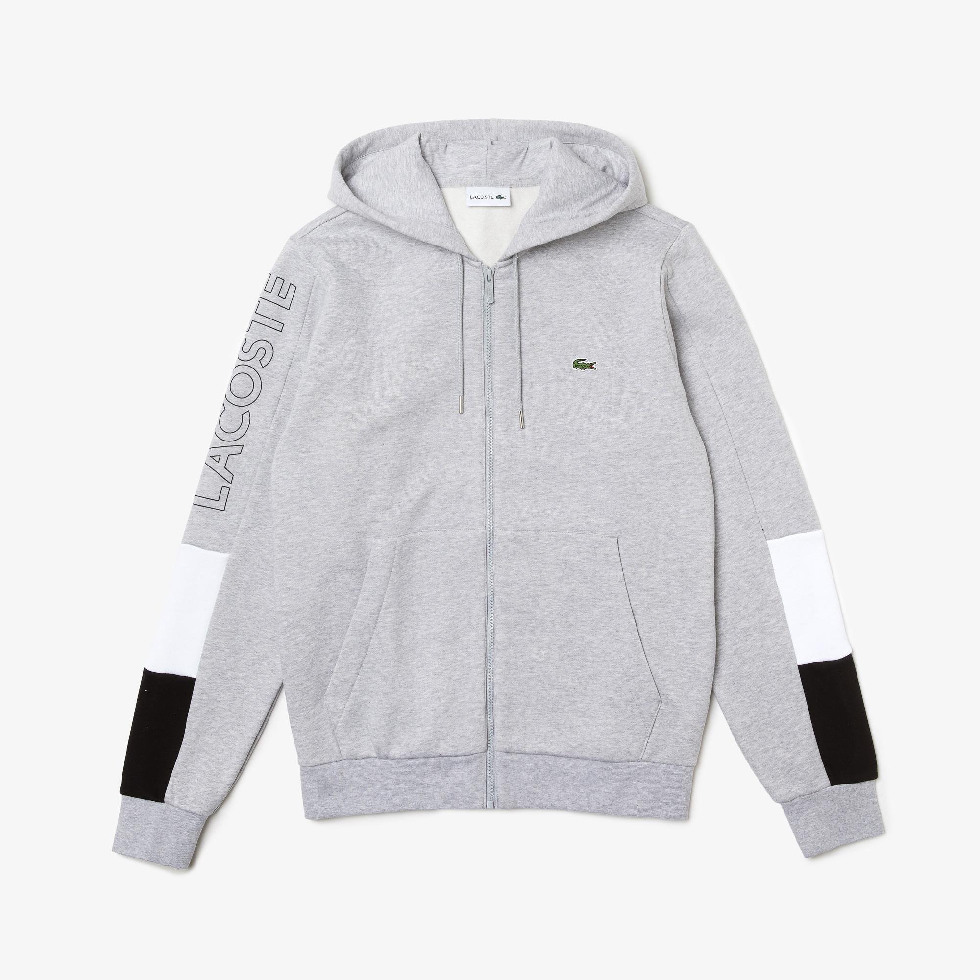 Lacoste Men’s Hooded Colorblock Fleece Zip Sweatshirt