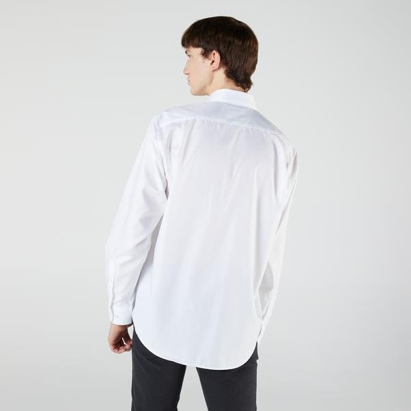 Lacoste  Pánska bavlnená košeľa Regular Fit z jemného šiltu