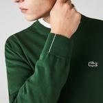 Lacoste férfi organikus pamut kerek nyakú pulóver