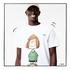Lacoste x Peanuts Męski T-shirt z organicznej bawełniany z okrągłym dekoltemBeyaz