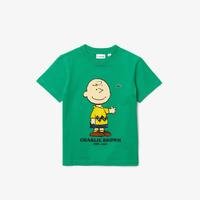Lacoste X Peanuts Erkek Çocuk Bisiklet Yaka Baskılı Renkli T-ShirtQ4W