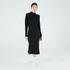 Lacoste Kadın Regular Fit Uzun Kollu Yarım Dik Yaka Siyah Elbise13S