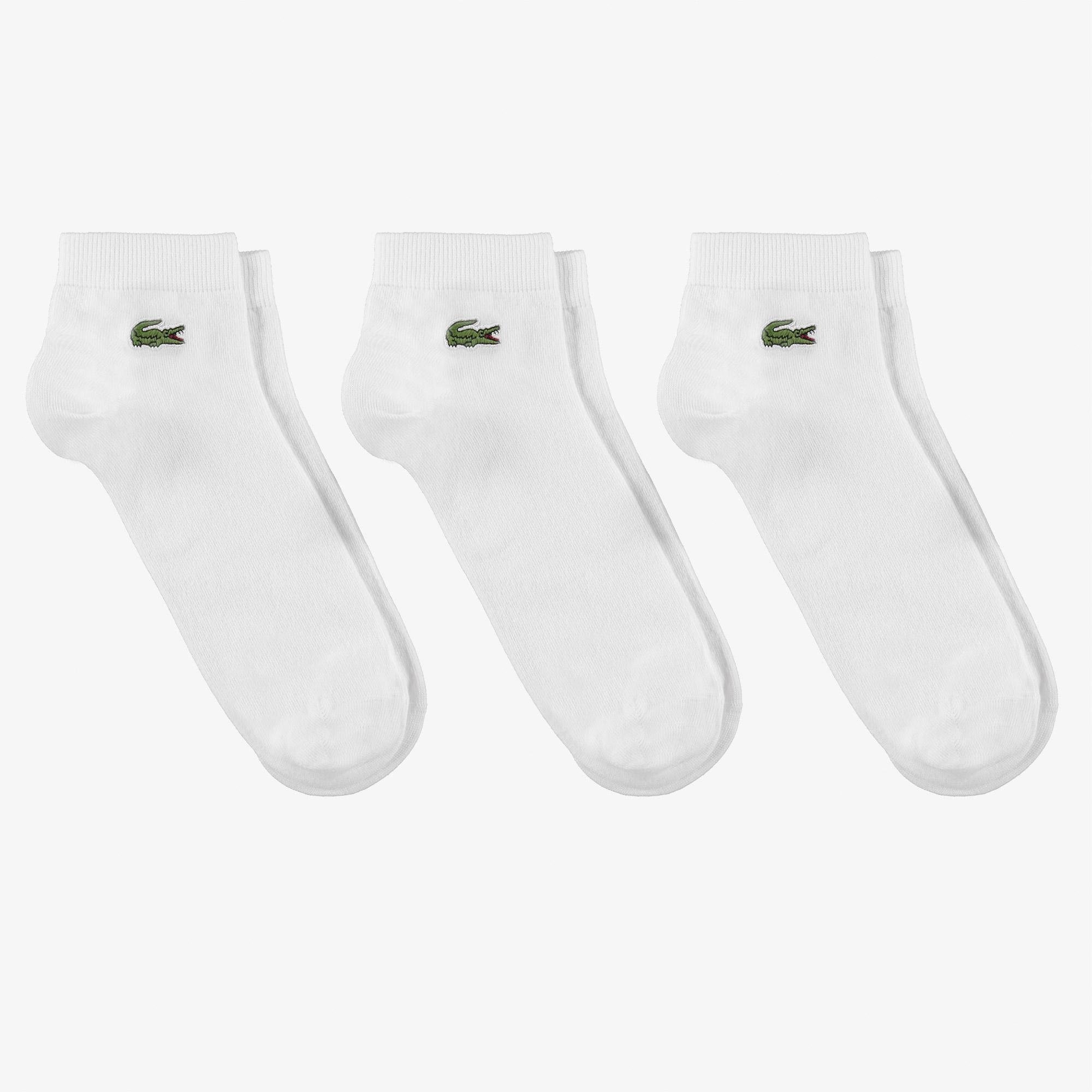 Lacoste Unisex Sport 3'lü Beyaz Çorap