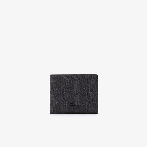 Lacoste The Blend malá pánska peňaženka z plátna s monogramom