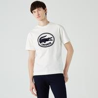 Lacoste Men's Crew Neck 3D Printed logo Cotton T-shirt70V
