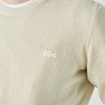 Lacoste Men's Regular Fit Cable Knit Wool Sweater
