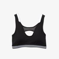 Lacoste Women’s  SPORT Contrast Accents And Cut-Outs Sports Bra6KJ