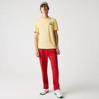 Lacoste Erkek Slim Fit Bisiklet Yaka Sarı T-Shirt6XP