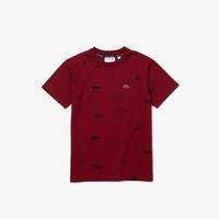 Lacoste Boys' Made In France Print Organic Cotton T-ShirtP41