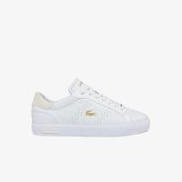 Lacoste Women's Powercourt 2.0 Leather Tonal Trainers216