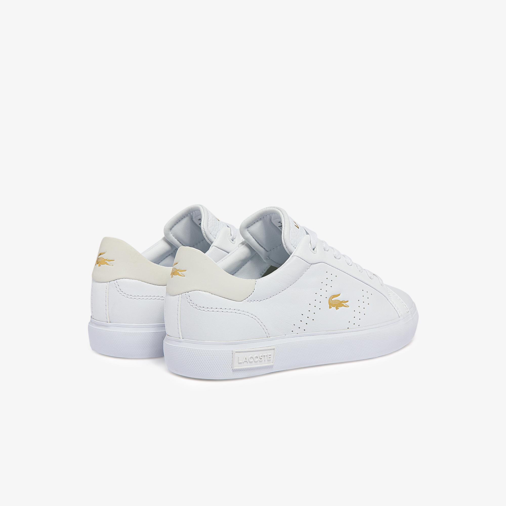 Lacoste Women's Powercourt 2.0 Leather Tonal Trainers