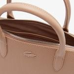 Lacoste Women's Chantaco Piqué Leather Top Handle Bag