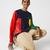 Lacoste Pánská bavlněná fleecová mikina s barevnými bloky a výstřihem ke krkuKGJ