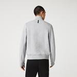 Lacoste Férfi  magas nyakú pamutkeverék cipzáras pulóver