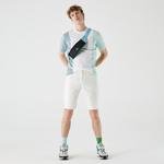 Lacoste Férfi karcsú szabású sztreccs pamut denim bermuda rövidnadrág