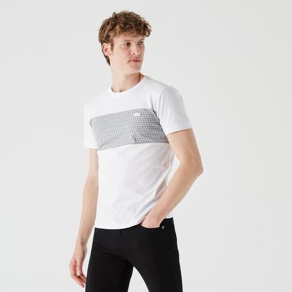 Lacoste  Pánske tričko Slim Fit s krátkym rukávom