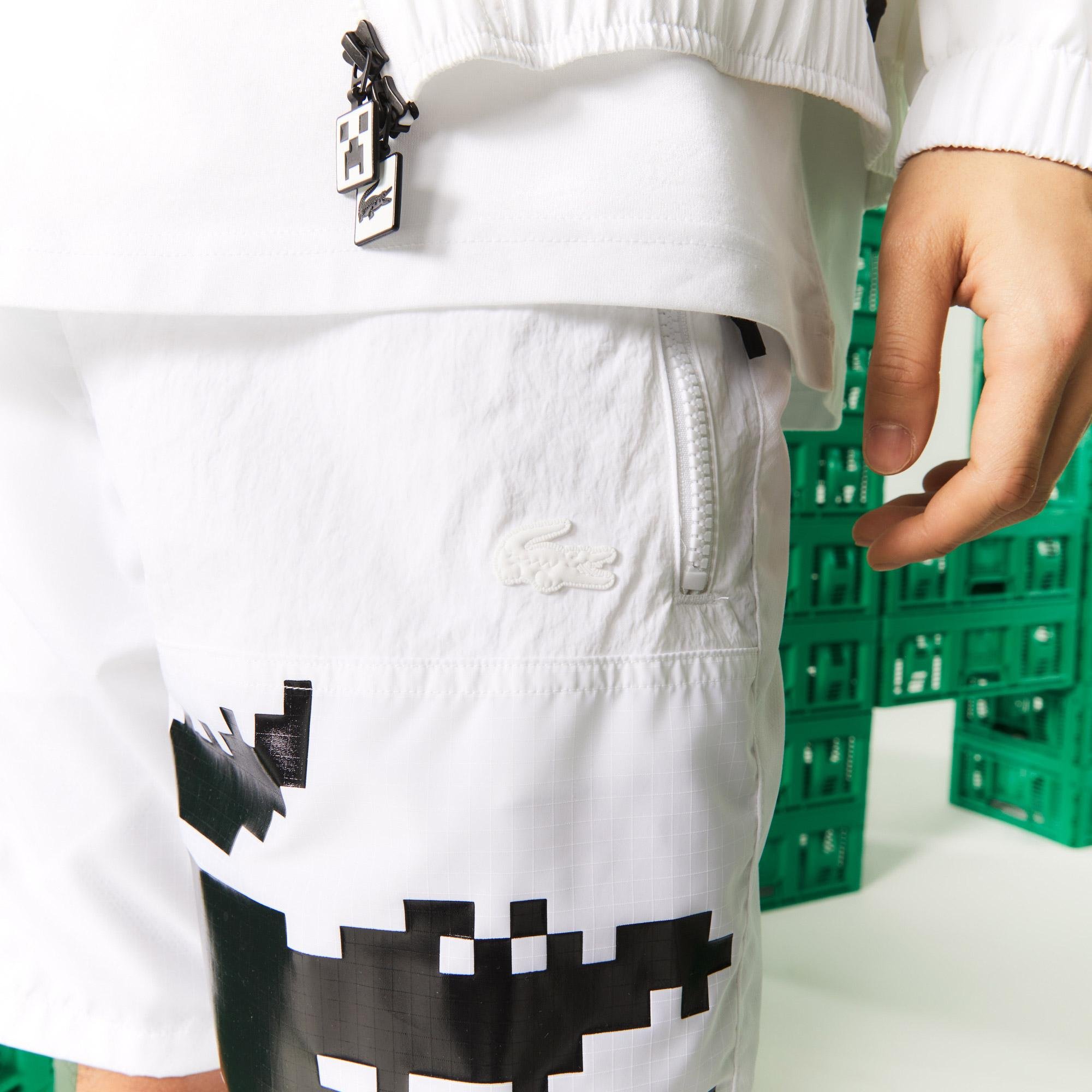 Lacoste Unisex  L!VE x Minecraft Nylon bermuda rövidnadrág