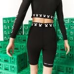 Lacoste Dámske cyklistické šortky  L!VE x Minecraft