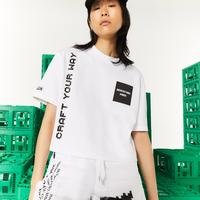 Lacoste Women's  L!VE x Minecraft Short Organic Cotton T-Shirt001
