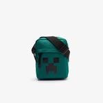 Lacoste x Minecraft Pánská vertikální plátěná taška přes rameno s potiskem