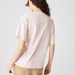 Lacoste Dámské Tričko Z Bavlny Premium S Výstřihem Ve Tvaru V