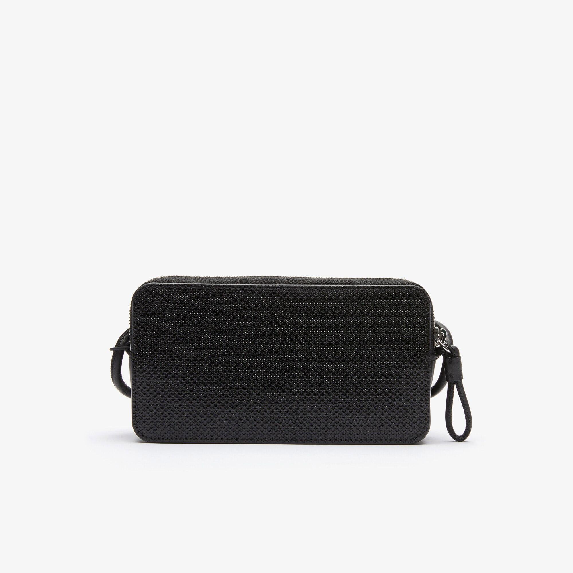 Lacoste Women's Chantaco Matte Piqué Leather Zip Smartphone Pouch