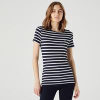Lacoste Women's Round Neck Striped T-Shirt23L