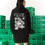 Lacoste L!VE x Minecraft Dámské organické fleecové šaty s kapucí