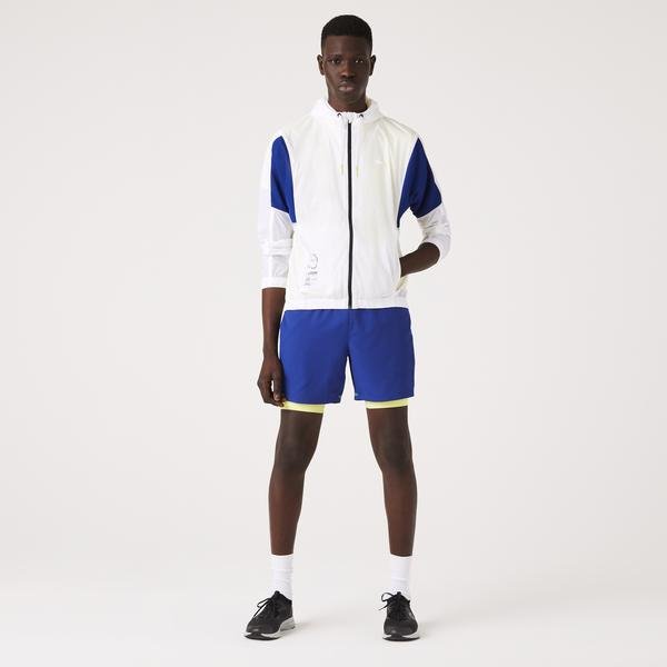 Lacoste Pánská sportovní skládací bunda se zapínáním na nylonový zip