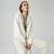 Lacoste Kadın Relaxed Fit Kapüşonlu Fermuarlı Beyaz Sweatshirt70V