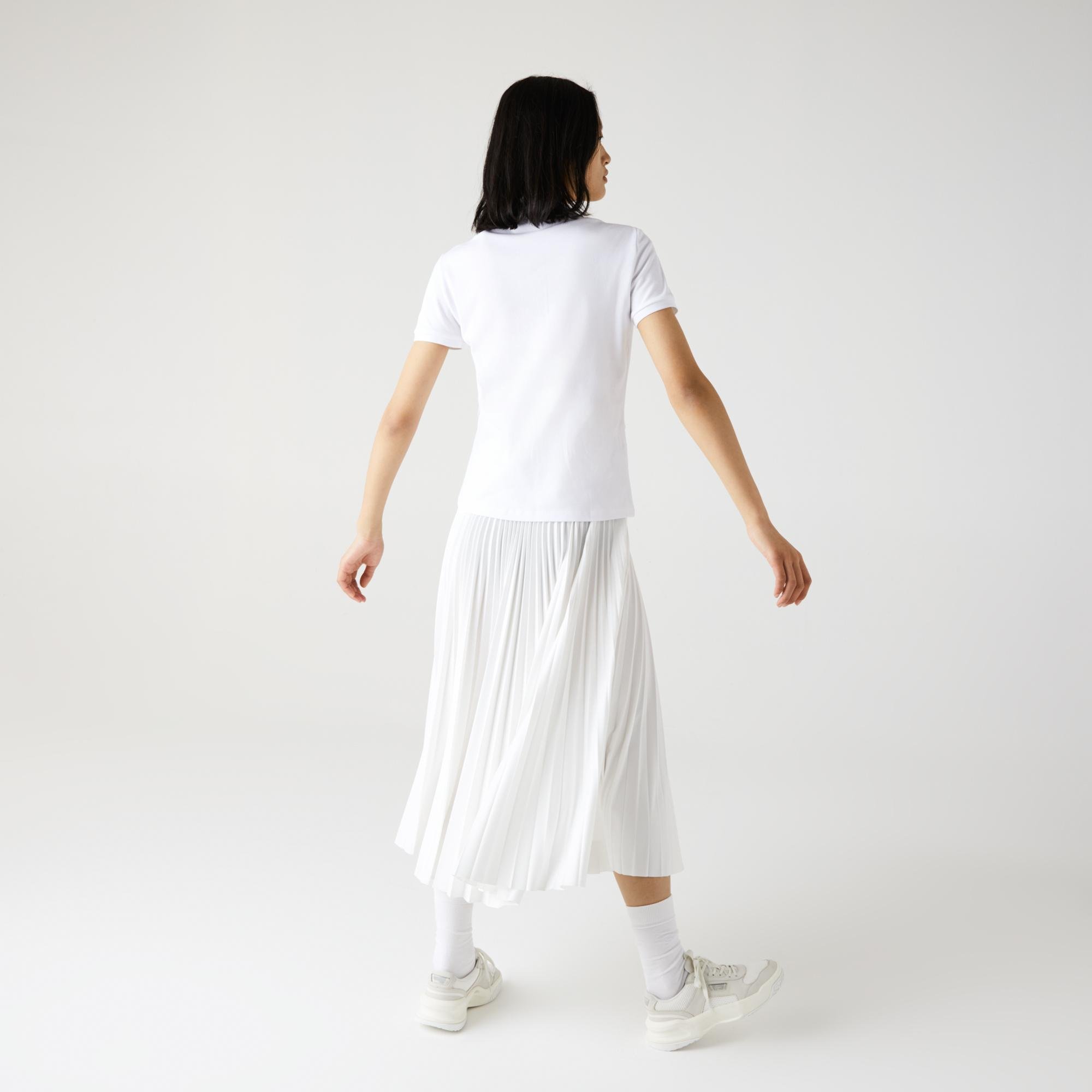 Lacoste női slim fit sztreccs rugalmas pamut piké pólóing