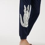 Lacoste Férfi krokodil lenyomatú sztreccs pamut pizsama nadrág