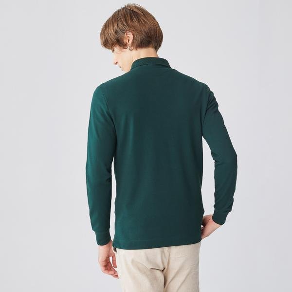 Lacoste Smart Paris polo tričko s dlhým rukávom zo strečovej bavlny