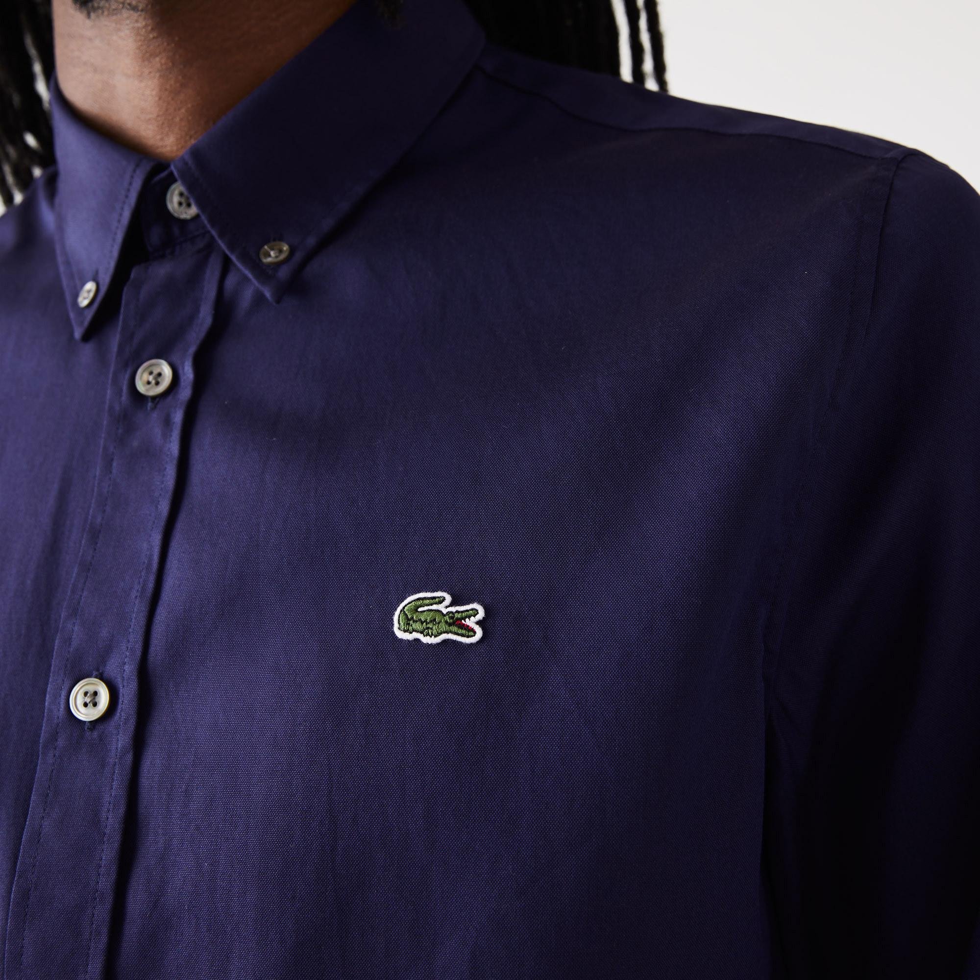 Lacoste pánská košile běžného střihu z bavlny Premium