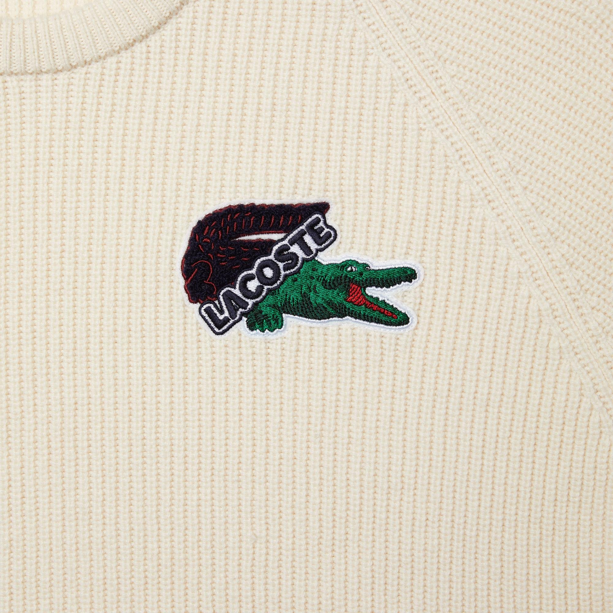 Lacoste férfi ünnepi nagy krokodilos pulóver