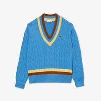 Lacoste Dámsky pletený vlnený sveter  s výstrihom do V060