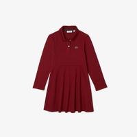 Lacoste dívčí piké šaty s polokošilovým límcemYPW