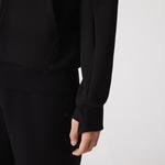 Lacoste férfi magas nyakú pamutkeverékes cipzáras pulóver