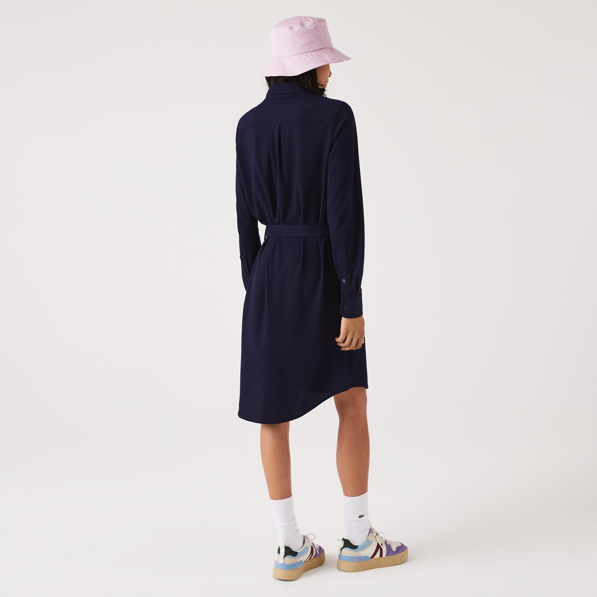 Lacoste Women's Adjustable Cotton Piqué Polo Dress