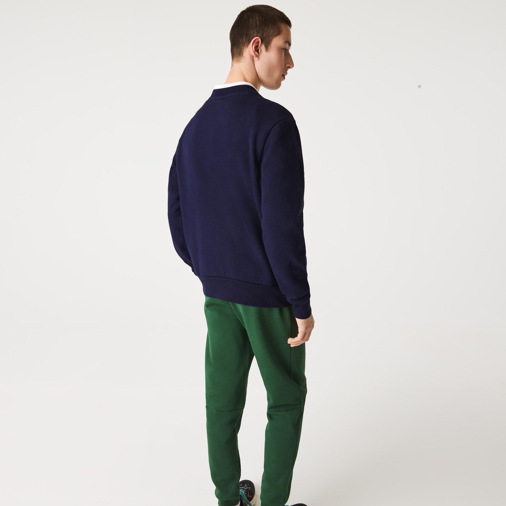 Lacoste férfi organikus szálcsiszolt pamut pulóver