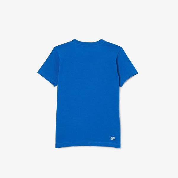 Lacoste Detské tenisové tričko  SPORT z technickej tkaniny Oversized Croc