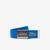 Lacoste pánský tkaný pásek s gravírovanou přezkou Made in FranceK22