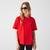 Lacoste dámské tričko s přiléhavým oválným výstřihem z bavlny PremiumF8M