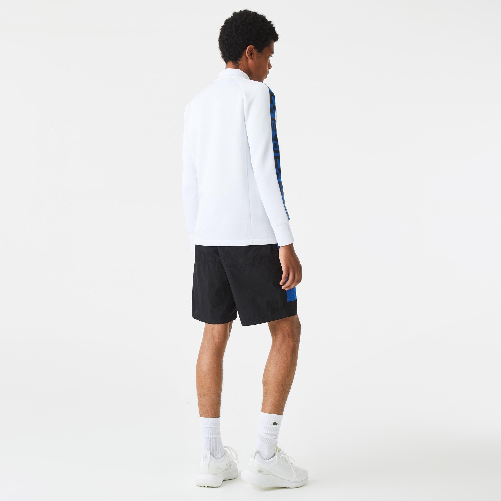 Lacoste męska bluza tenisowa z nadrukiem i zamkiem błyskawicznym SPORT