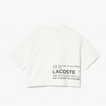 Lacoste női oversized fit, kétrétegű piké póló