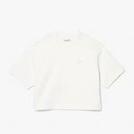 Lacoste Women's  Oversised Fit Two-Ply Piqué T-shirt