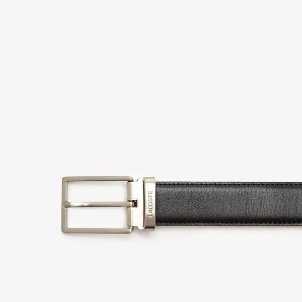 Lacoste Men's Pin And Flat Buckle Belt Gift Set