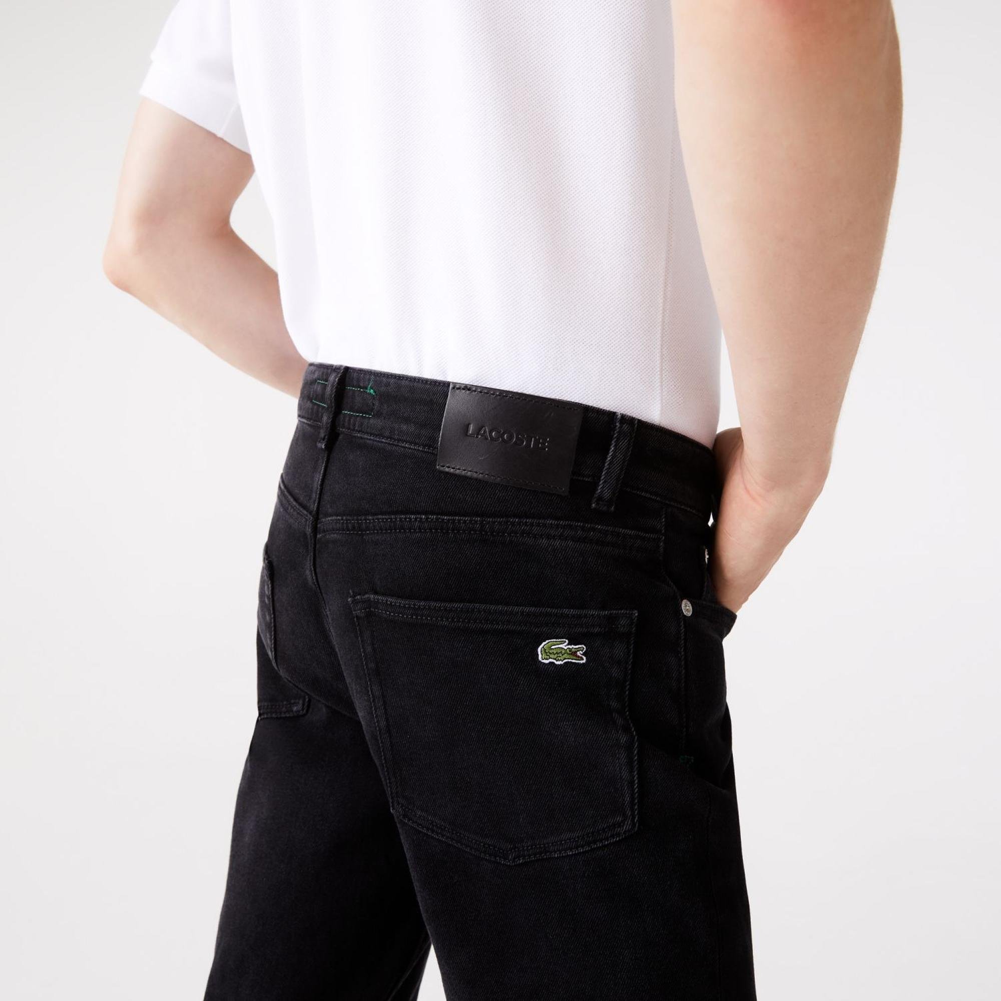 Lacoste męskie dżinsy z elastycznego denimu bawełnianego Slim Fit