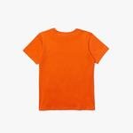 Lacoste Detské tričko  bez goliera z bavlnenej tkaniny